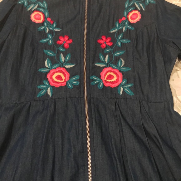 BOHO Zip Front Tunic/Dress Small - Picture 5 of 9